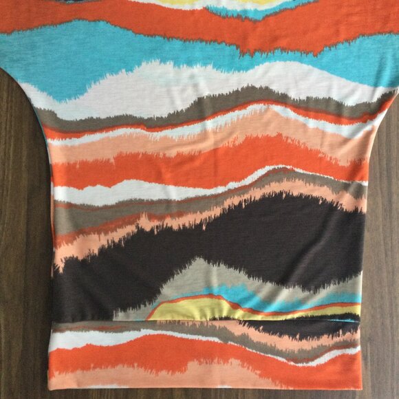 Orange Heart Jewelry Scarf & Vibrant Palette 3/4 Sleeve Tee - Picture 9 of 9